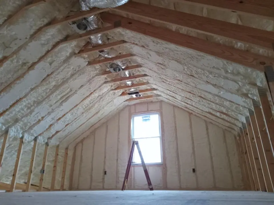 Spray foam roofing application for Crawl Space Insulation project in Blythe